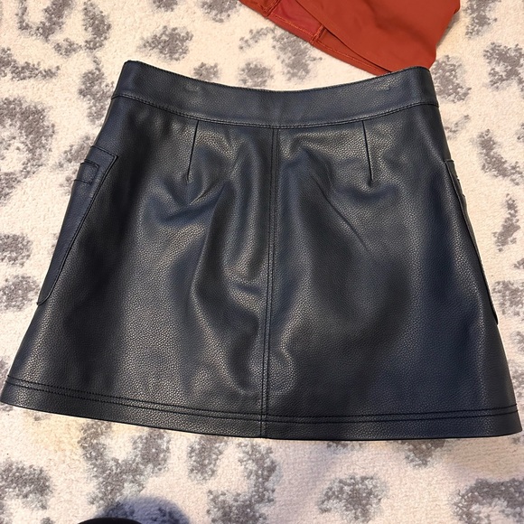Free People Faux Leather Mini Skirt - Picture 5 of 11